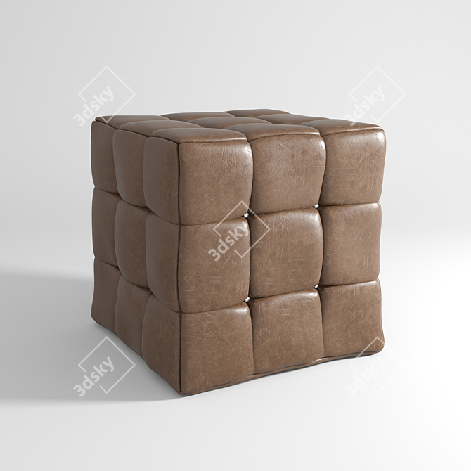 Versatile and Stylish 400х400х400 Pouf 3D model image 1