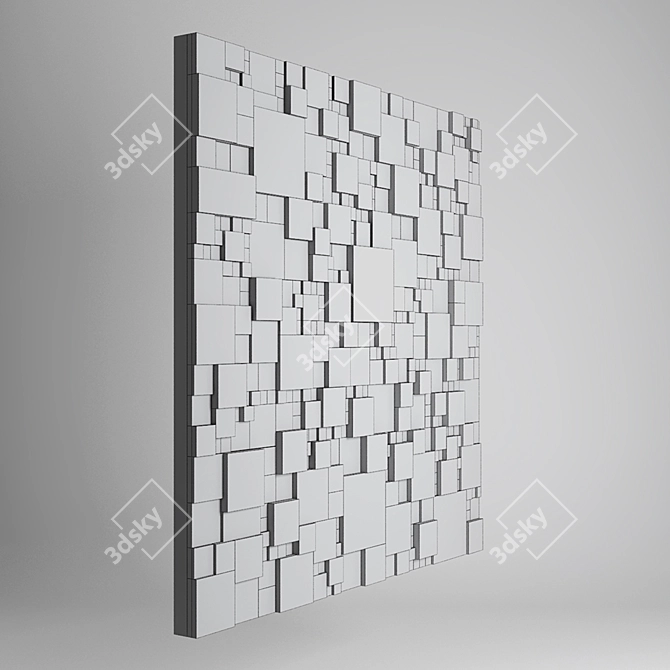 Inaffit Wood Panel - 1000x1000x55mm 3D model image 3