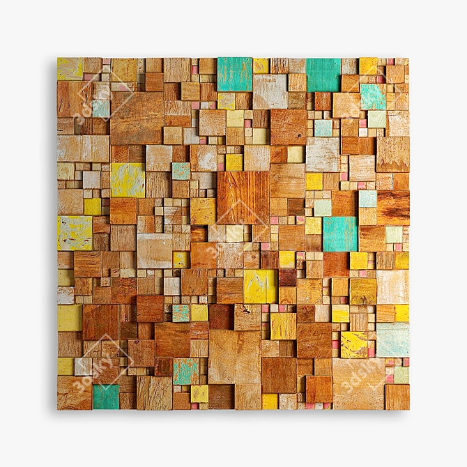 Inaffit Wood Panel - 1000x1000x55mm 3D model image 4