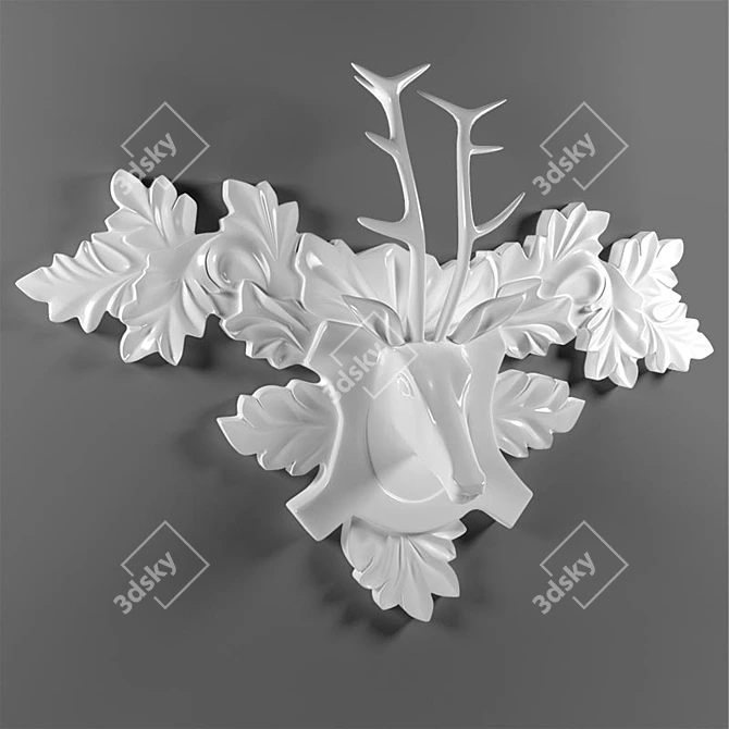  Majestic Deer Figurine 3D model image 1