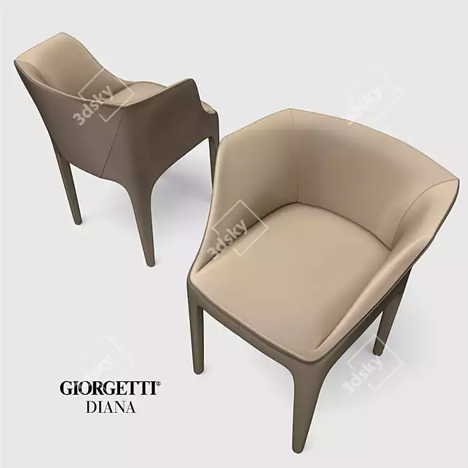 Giorgetti Diana: Elegant and Compact Design 3D model image 2