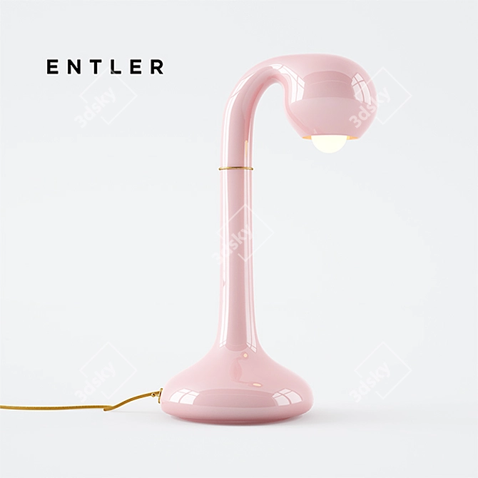 Entler Ceramic Table Lamp: Stylish and Versatile 3D model image 1