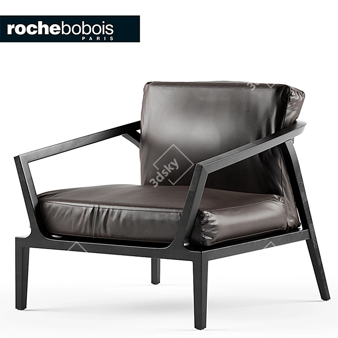 Elegant Echoes Armchair 3D model image 1