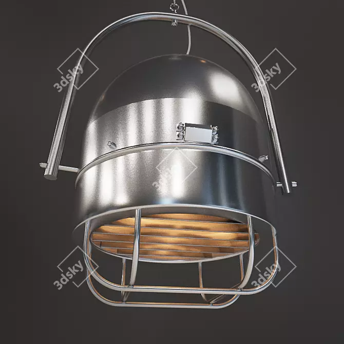 Modern Loft-style Spotlight 3D model image 1