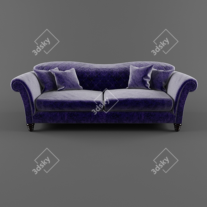 Elegant Etienne Sofa by Parker Knoll 3D model image 3