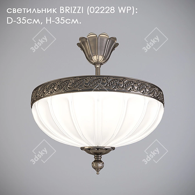 BRIZZI Lamp: Modern Design (02228 WP) 3D model image 1