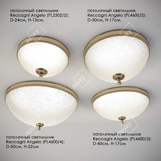 Reccagni Angelo Ceiling Downlights 3D model image 1