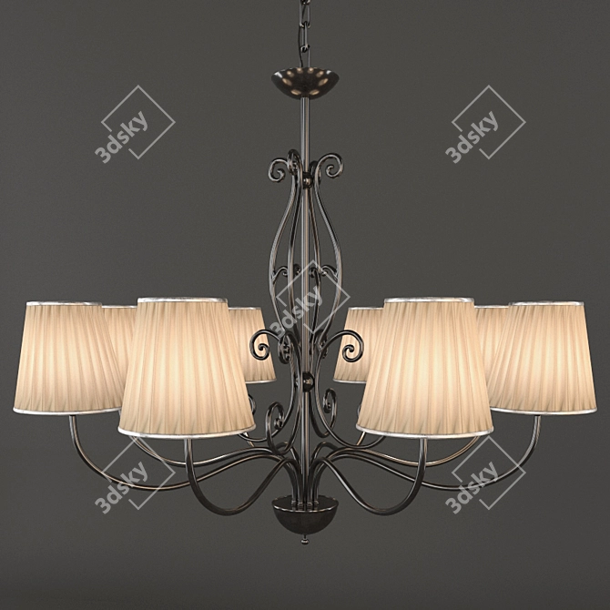 Elegant Maximilian Strass Chandelier 3D model image 1