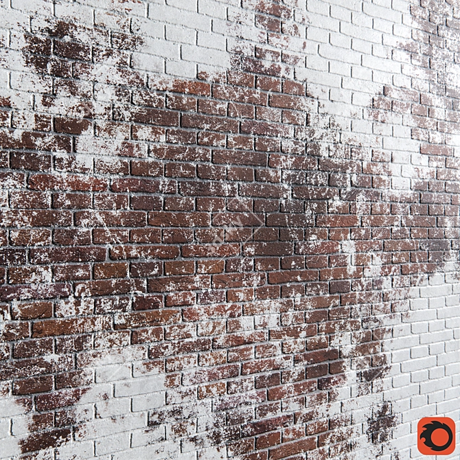 Rusty Red Brick: Seamless & Procedural Texture 3D model image 2