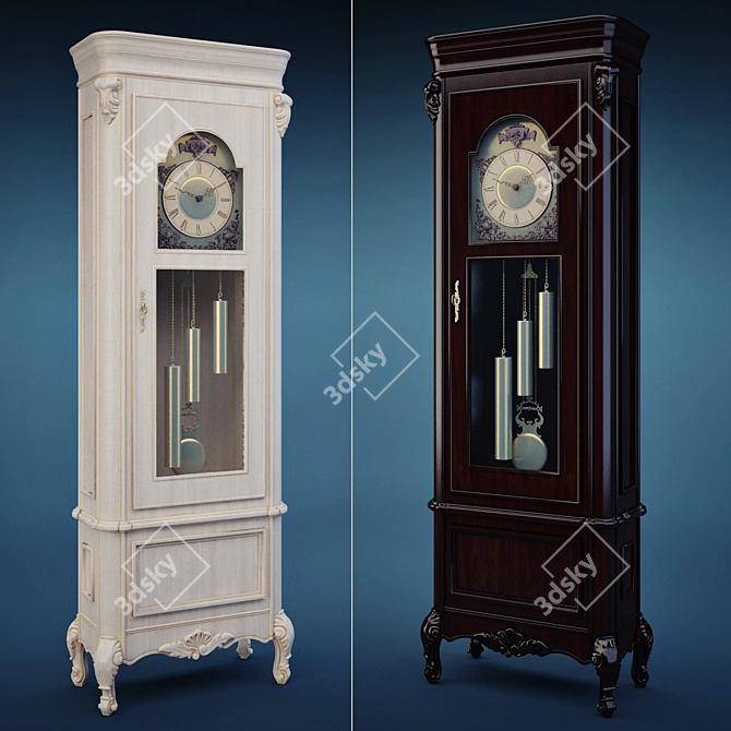 Benedetta Grandfather Clocks 3D model image 1