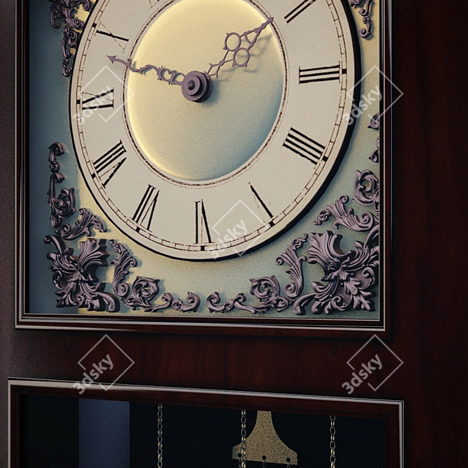 Benedetta Grandfather Clocks 3D model image 2