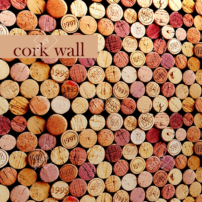 Wine Cork Wall Art 3D model image 1