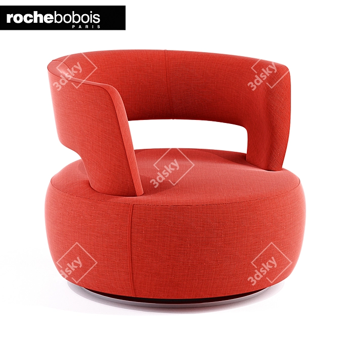 Elevate Your Comfort with Atoll Swivel Armchair 3D model image 1