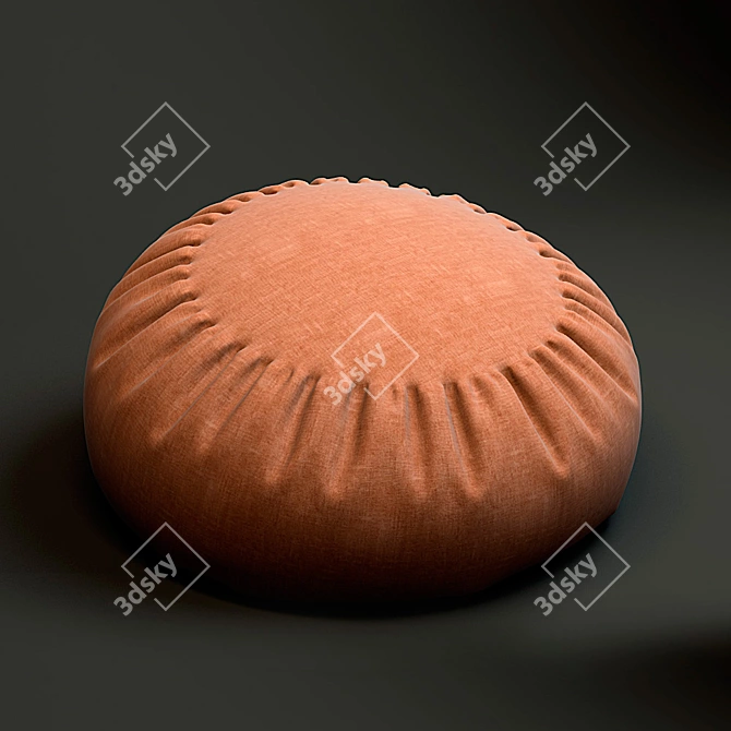 Comfy Ottoman Pillow 3D model image 1