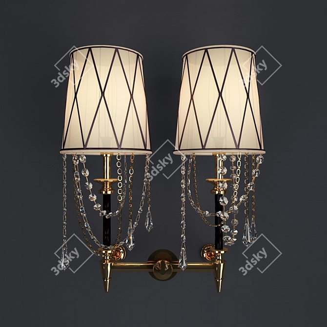 Elegant Archos IPE Cavalli Wall Sconce 3D model image 1
