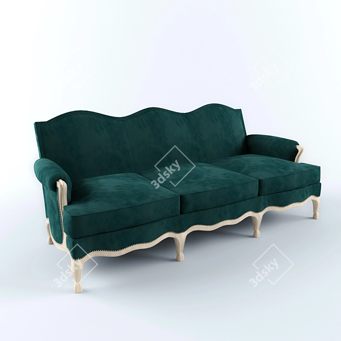 Hutton EnSuite Sofa: Stylish, Adjustable, Unwind 3D model image 1