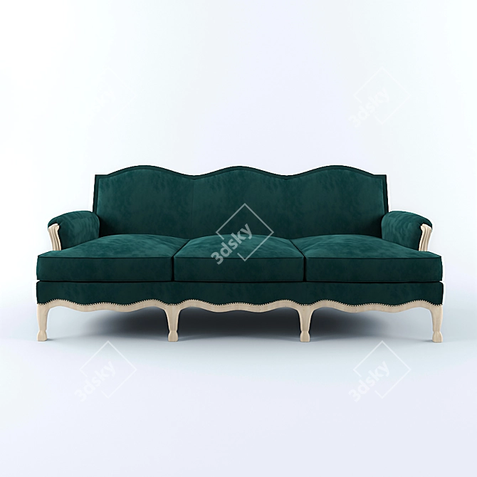 Hutton EnSuite Sofa: Stylish, Adjustable, Unwind 3D model image 2