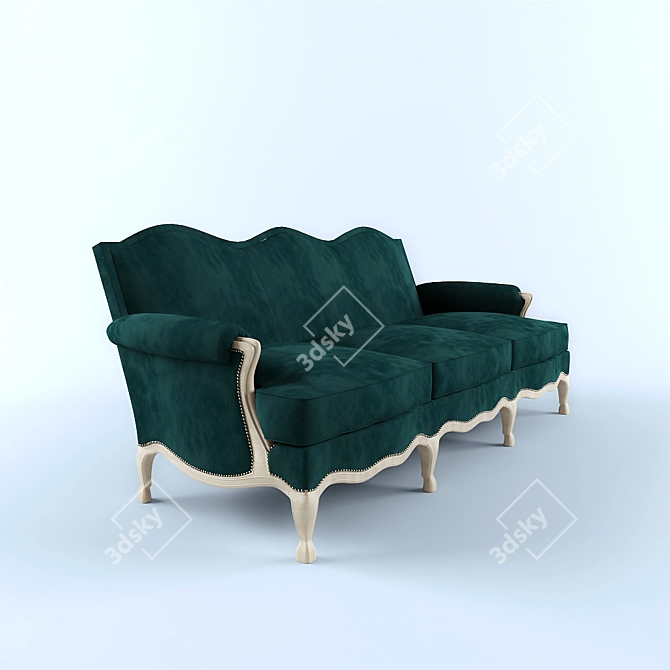 Hutton EnSuite Sofa: Stylish, Adjustable, Unwind 3D model image 3