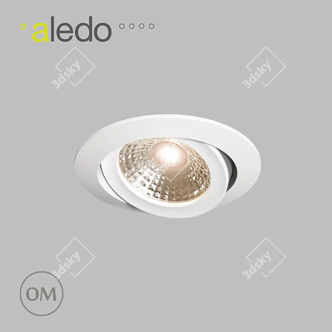 Slim LED Downlight 7W G2 3D model image 1