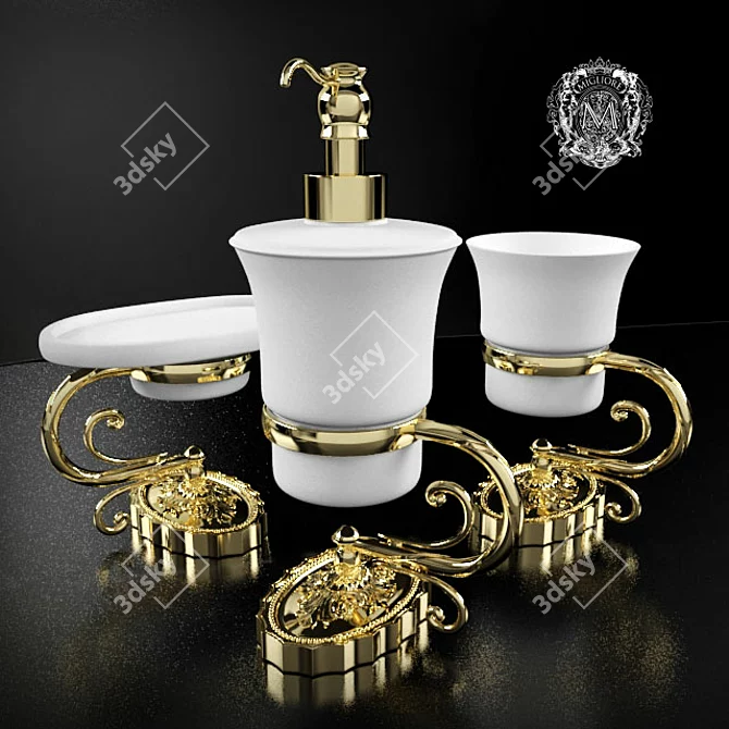 Elegant Edera Tabletop Accessories 3D model image 1