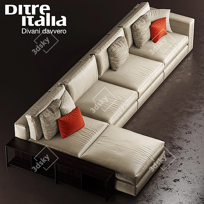 Ditre Italia URBAN - Distinctive Modern Sofa 3D model image 2