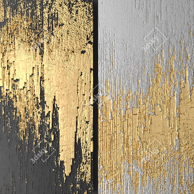 Luxury 3D Wall Panel: Custom-made Plywood Art 3D model image 7