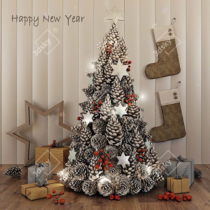 Symmetrical Tree Enhancer: SYMMETRY & TurboSmooth 3D model image 1