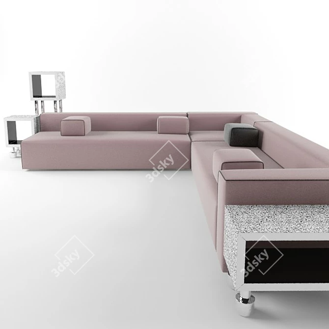 Cozy Panda Sofa - 3200*3000 mm 3D model image 2