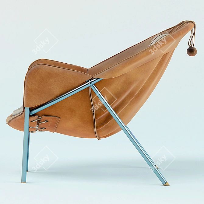Elegant Jorgensen Lounge Chair 3D model image 2