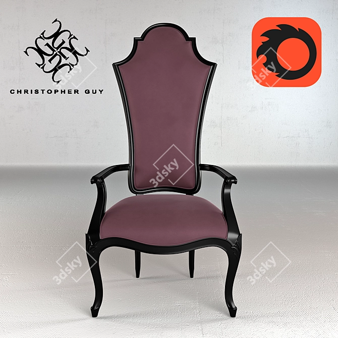 Elegant Christopher Guy CRILLON Chair 3D model image 1