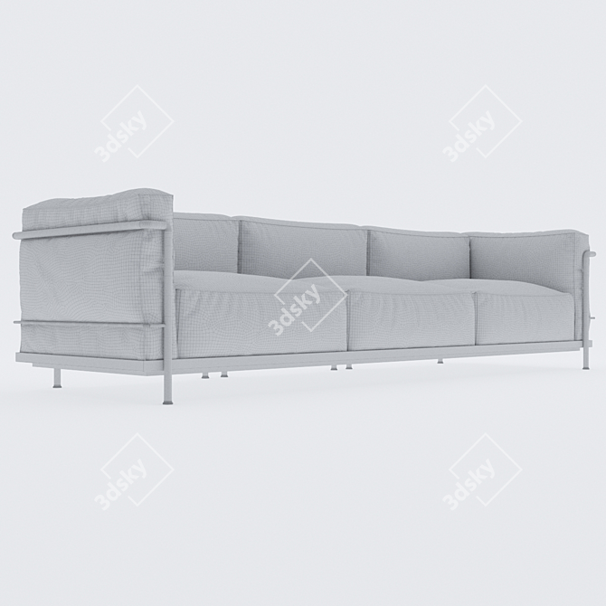 Cassina le Grand LC3: Iconic Elegance 3D model image 3