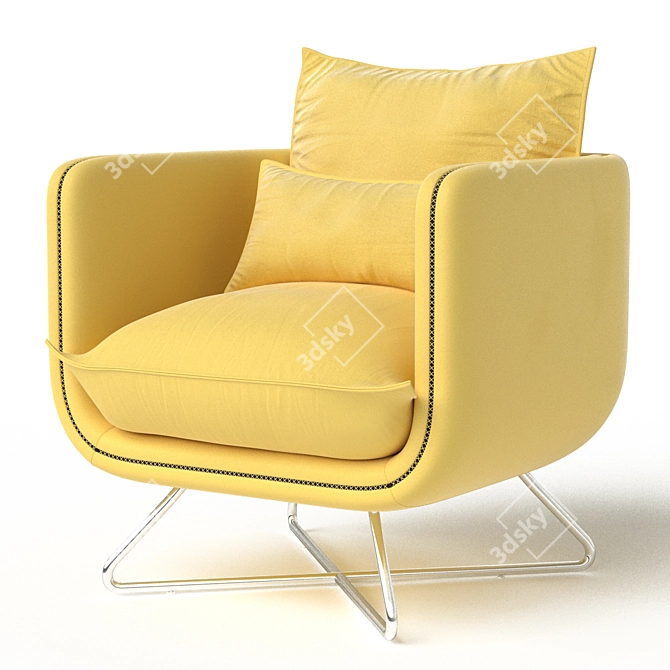 Cozy Tahoe Armchair - 1050mm x 920mm x 970mm 3D model image 1