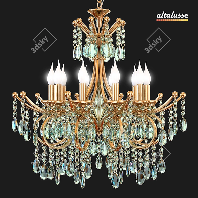 Elegant Altalusse INL-24589K-01 Chandelier 3D model image 1