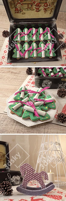 Fortune-Filled Christmas Tree 3D model image 2