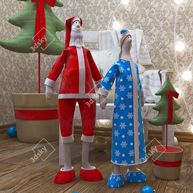 Festive New Year Composition! 3D model image 3