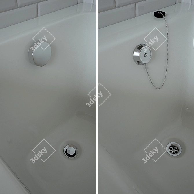 Versatile "Accent" & "Fortune" Bathtubs with Universal Panels - Colombo 3D model image 3