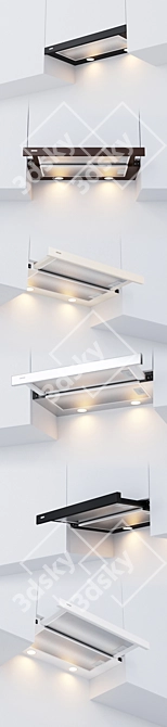 ELEYUS STORM 380 - Sleek 60cm Extractor 3D model image 2