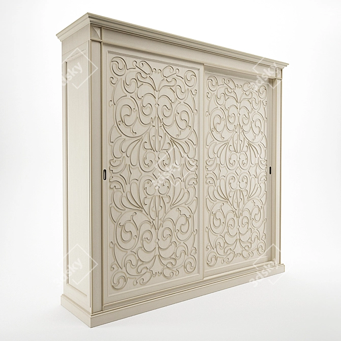 Pregno Geometric Wardrobe 3D model image 2