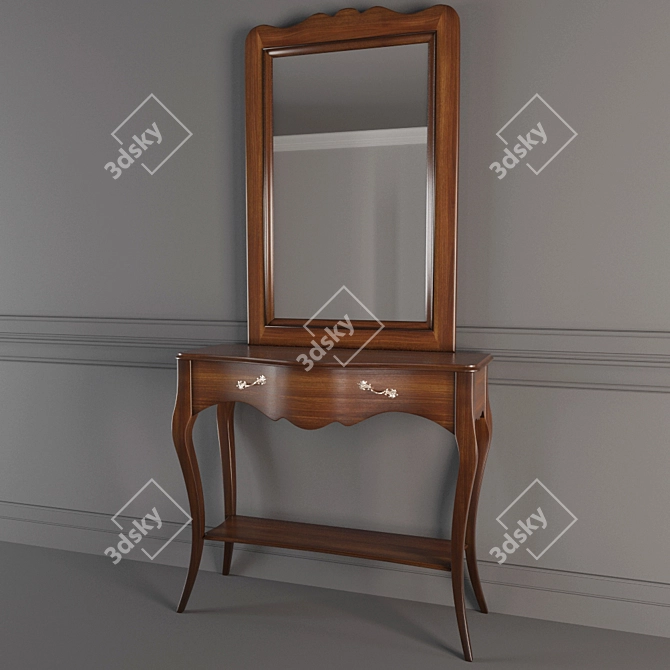 Elegant Ferro Raffaello Console 3D model image 1