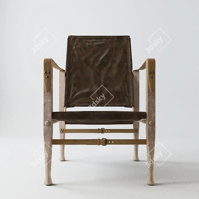 Safari Chair: Classic Design by Carl Hansen 3D model image 1