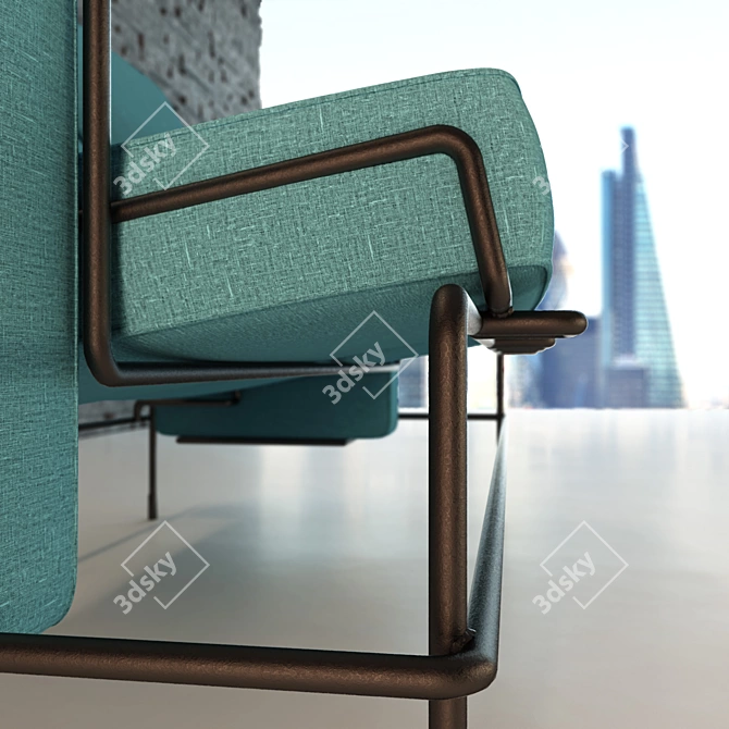 Modern Traffic Sofa: BerconMaps & V-ray 3.2 3D model image 3