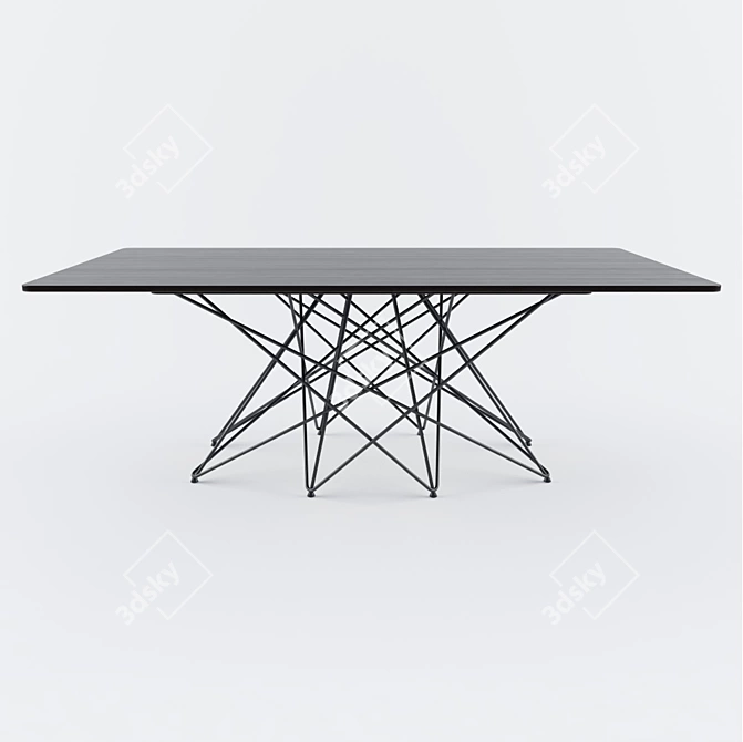 Elegant Octa Table: Disordered Simplicity 3D model image 1