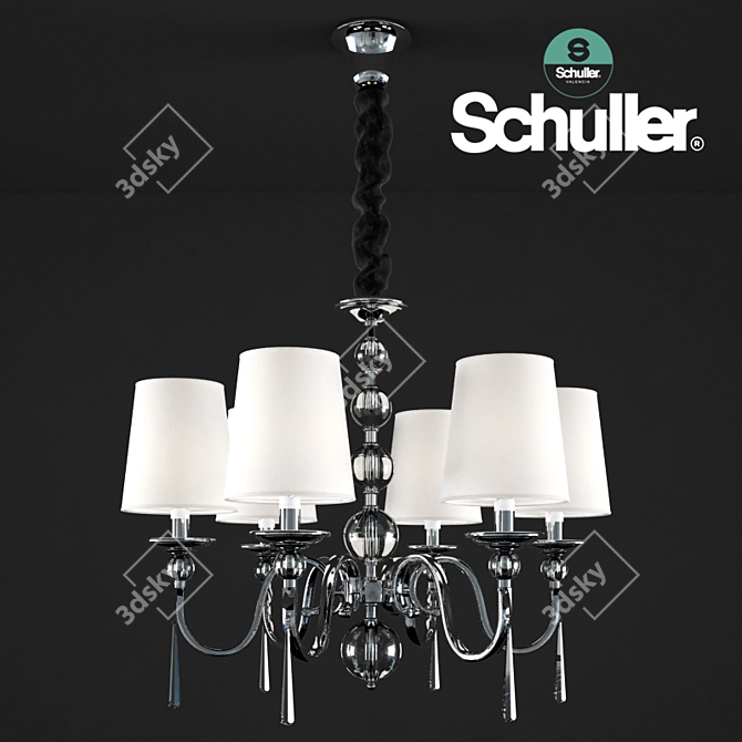 Modern Schuller Mercury II Chandelier 3D model image 1