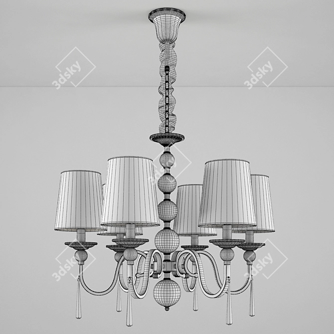 Modern Schuller Mercury II Chandelier 3D model image 2
