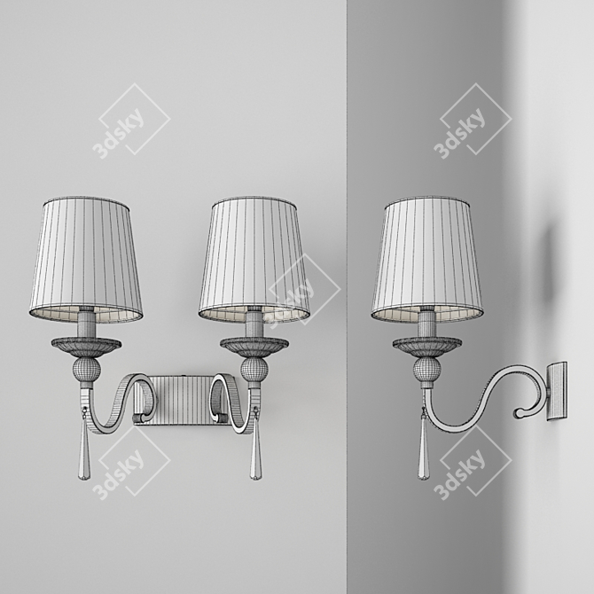Schuller Mercury II: Modern Table Lamp 3D model image 2