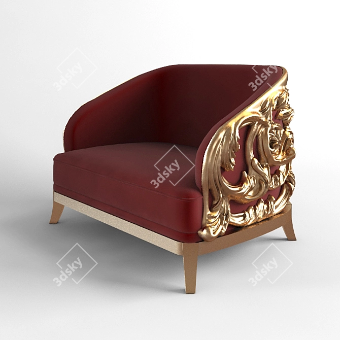 Luxury Versace Chair 3D model image 1