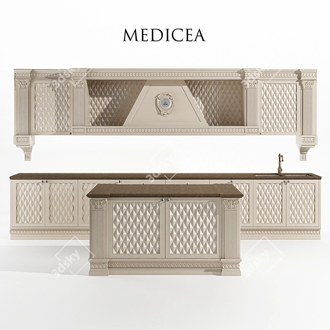 Del Tongo Medicea Kitchen Set 3D model image 1