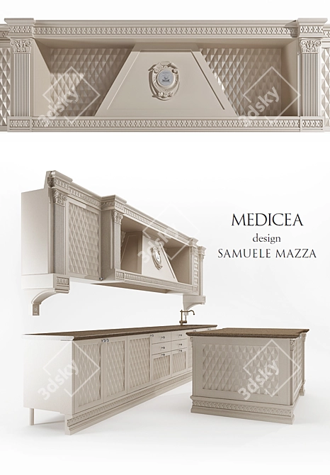 Del Tongo Medicea Kitchen Set 3D model image 2