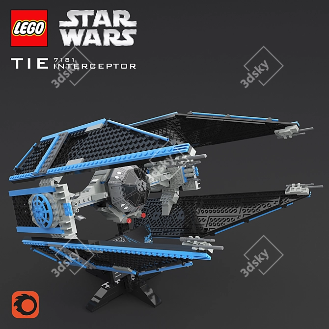 Ultimate Collector LEGO Tie Interceptor 3D model image 1