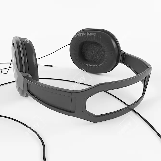 Dynamic Sound Panasonic Headphones 3D model image 2